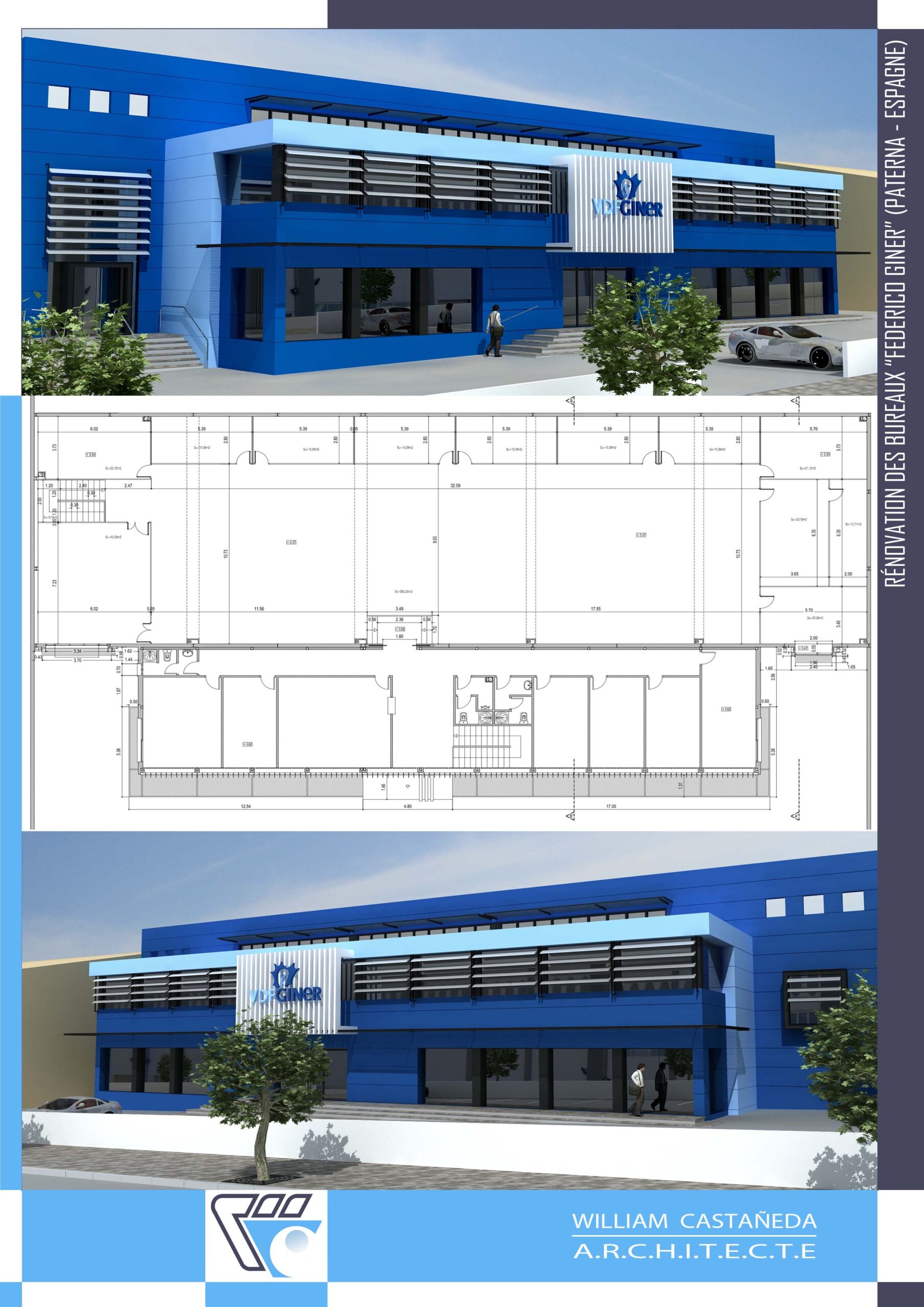 Rénovation des bureaux "Federico Giner" (Paterna - Espagne) - William Castañeda Esteban