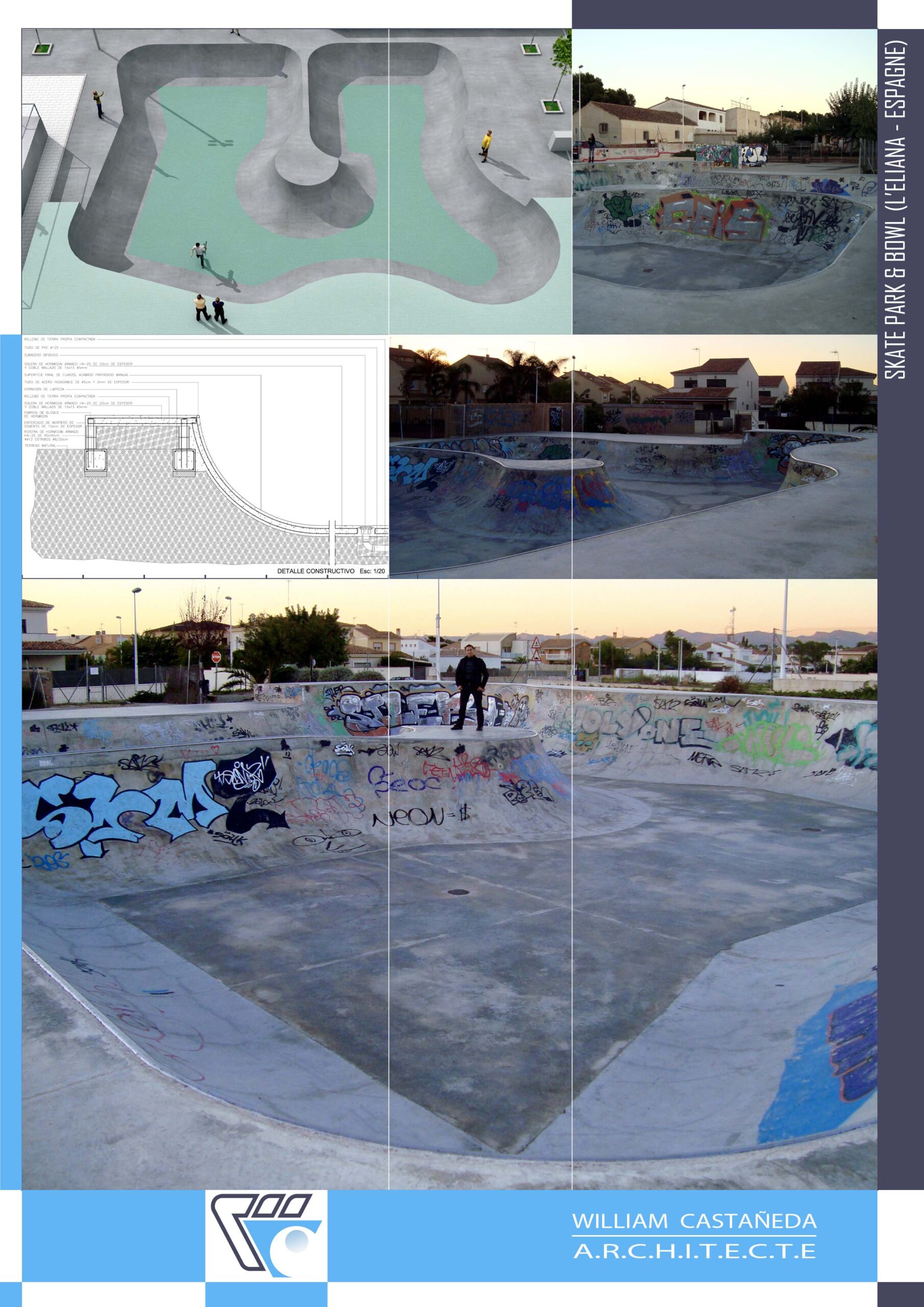 Skatepark & Bowl (L'Eliana - Espagne) - William Castañeda Esteban